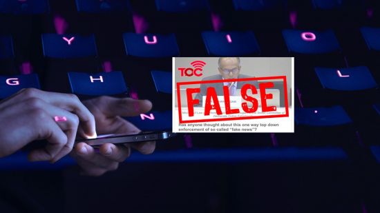 Fighting fake news: Illustration from a government statement about an article that authorities deemed to have made false assertions (Credit: www.gov.sg)
