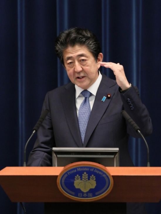 Abe has had it up to here: Japan is squeezed between a more assertive China and a US that is disengaged (Credit: Official Website of the Prime Minister of Japan and His Cabinet)