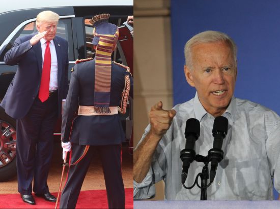 Campaign contenders Trump and Biden: Regardless of who is president, "America First" has caught on (Credits: left – Exposure Visuals / Shutterstock.com, right – Matt Johnson))