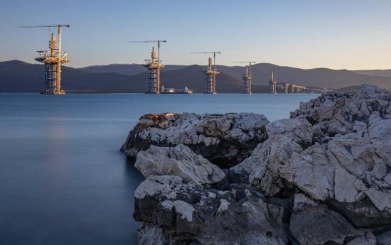 Belt and Road showcase: A Chinese consortium is constructing the 2.4-km Pelješac Bridge in Croatia, which is expected to open in 2022 (Credit: Grgo Jelavic/Pixsell/Xinhua)