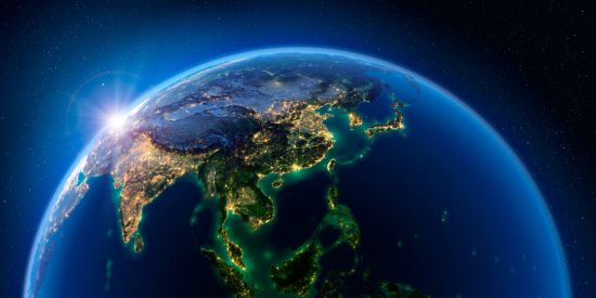 New frontiers, outdated rules: Space has become more crowded, competitive and even conflict ridden (Credit: Anton Balazh from a NASA image / Shutterstock.com)