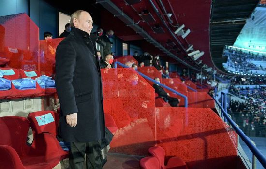 No-limits friendship: Putin attends the opening ceremony of the Beijing Winter Olympics, February 4, 2022 (Credit: Alexei Druzhinin/TASS)