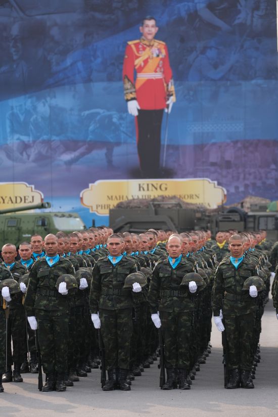 The king and they, Saraburi, January 18, 2023: In Thai politics, the monarchy and the military loom large (Credit: Analayo Korsakul / Shutterstock.com)