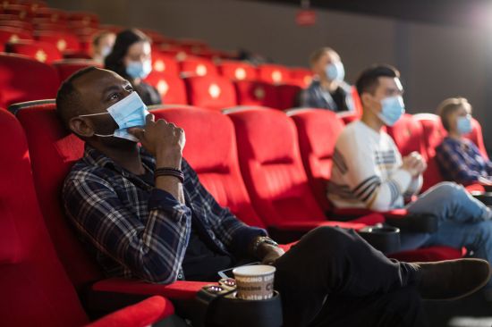 Cut!: The pandemic shut down cinemas worldwide and, even when they reopened, masks and social distancing were required (Credit: XArtProduction / Shutterstock.com)