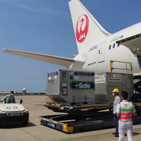 They are not throwing away their shots: Tokyo’s fourth donation of Covid-19 vaccines arrives in Taipei, September 7 (Credit: @MOFA_Taiwan on Twitter)