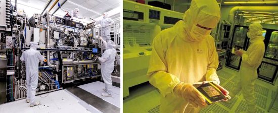 Caught in the crossfire: Lithography by ASML of the Netherlands (left) and TSMC semiconductor fabrication in Taiwan (Credit: ASML, TSMC)