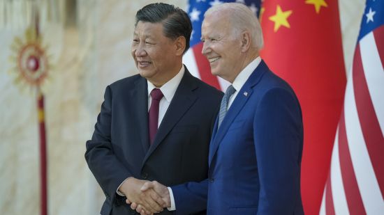 Great power competitors in a complex diplomatic game: Chinese leader Xi Jinping and US President Joe Biden on the sidelines of the G20 summit in Bali, Indonesia, November 14 (Credit: Adam Schultz/The White House)