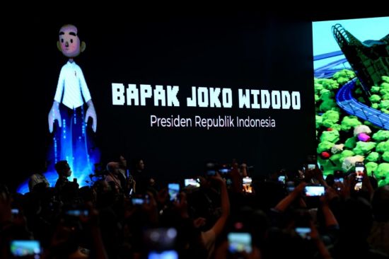 Who will ensure compliance?: President Widodo launches a metaverse app, Jakarta, October 28, 2022 (Credit: Lukas/BPMI of Presidential Secretariat)